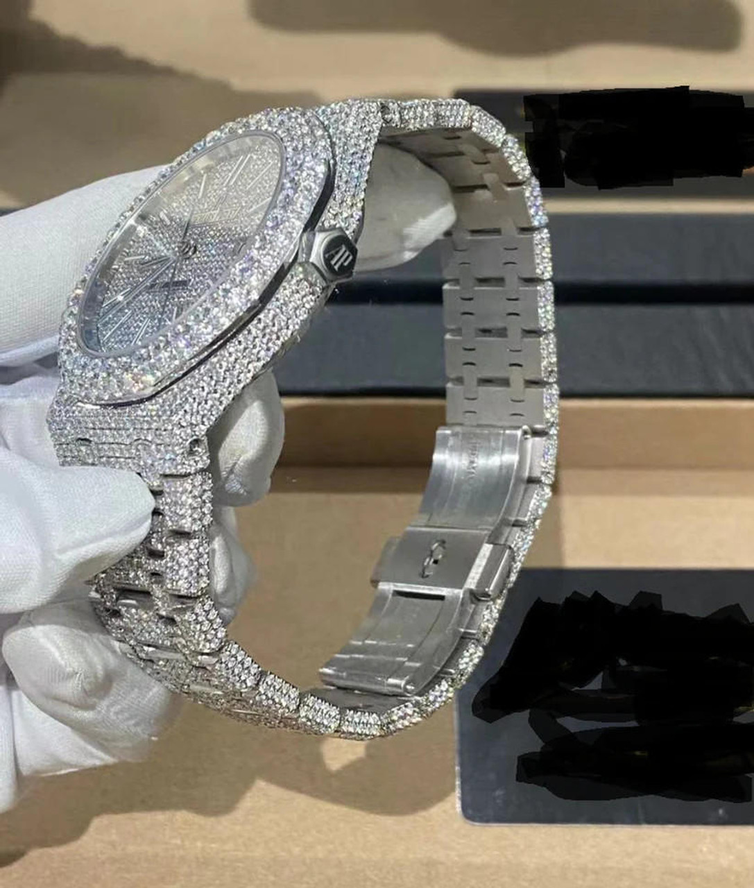 buy High quality replica Fully Iced out Moissanite Audemars Piguet ...