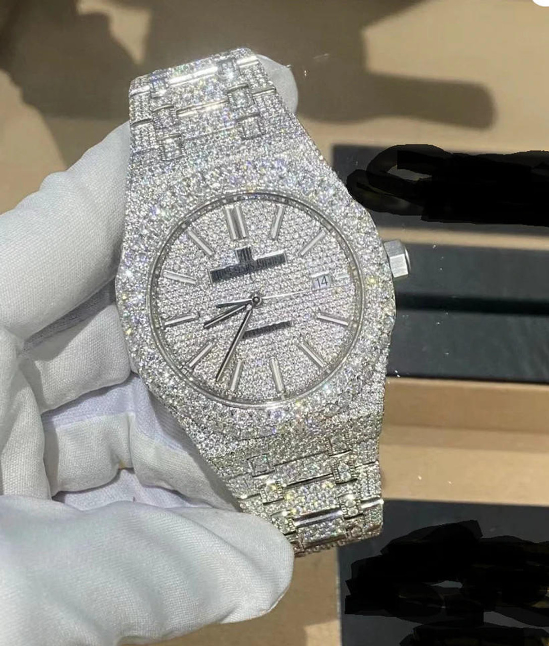 buy High quality replica Fully Iced out Moissanite Audemars Piguet ...