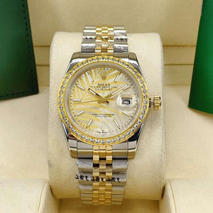Buy High quality replica Iced out Moissanite Rolex Datejust 2021 palm leaf dial 2tone gold case with Jubilee band from the best trusted, fake clone swiss designer brand watch website Buy High quality replica Iced out Moissanite Rolex Datejust 2021 palm leaf dial 2tone gold case with Jubilee band from the best trusted, fake clone swiss designer brand watch website