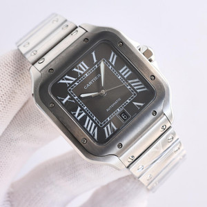 Buy High quality replica Cartier Santos Gypsophila silver black watch from the best trusted, fake clone swiss designer brand watch website Buy High quality replica Cartier Santos Gypsophila silver black watch from the best trusted, fake clone swiss designer brand watch website