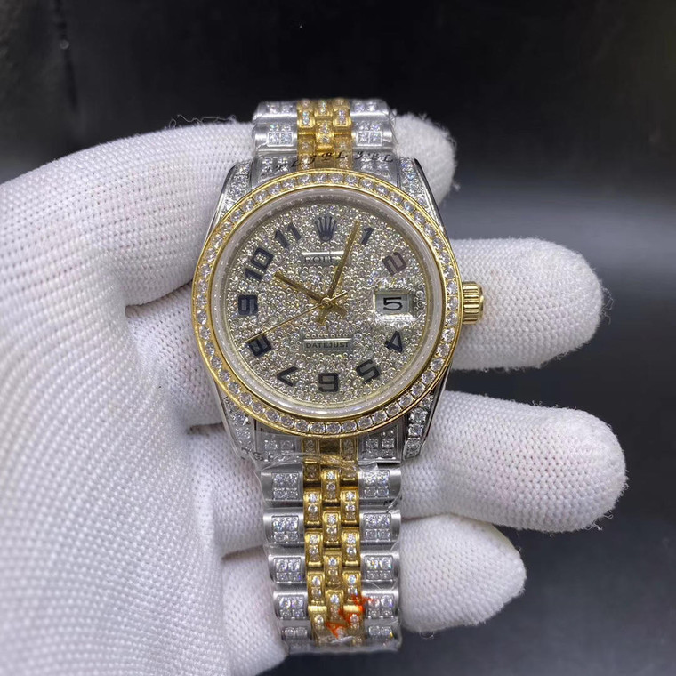 Buy Iced out replica moissanite diamond rolex date just watch presidential bands PICK STYLE/COLOR from the best trusted, fake clone swiss designer brand watch website