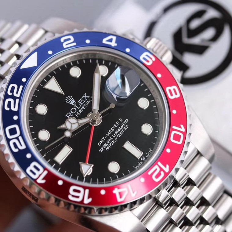 Buy High quality replica Rolex pepsi GMT Master 2 watch from the best trusted, fake clone swiss designer brand watch website