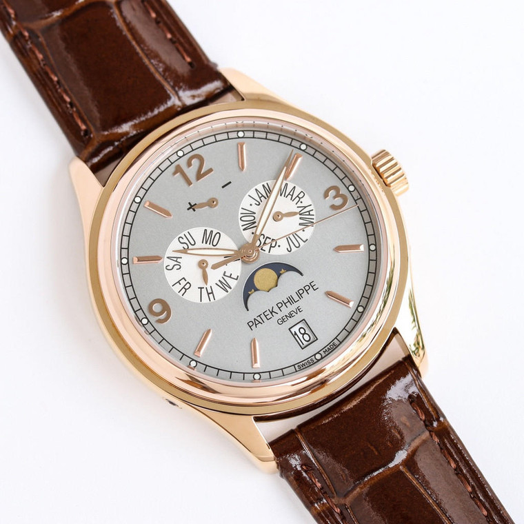 Buy Super clone replica plain jane Patek Philippe PP RK1 brown gold watch from the best trusted, fake clone swiss designer brand watch website