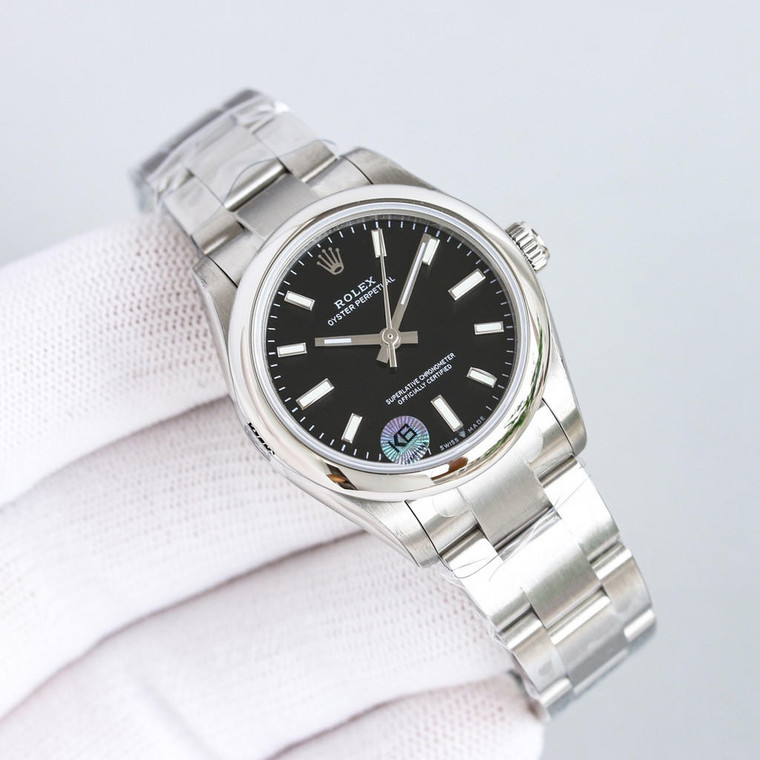 Buy High quality replica plain jane Rolex Datejust silver black watch from the best trusted, fake clone swiss designer brand watch website