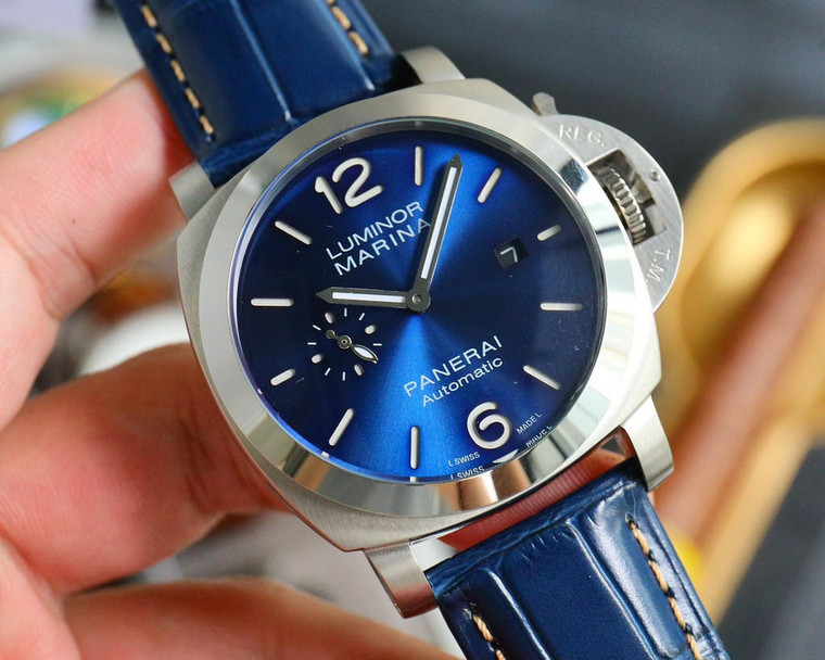 Buy High quality replica plain jane Panerai Luminor Marina blue Watch from the best trusted, fake clone swiss designer brand watch website