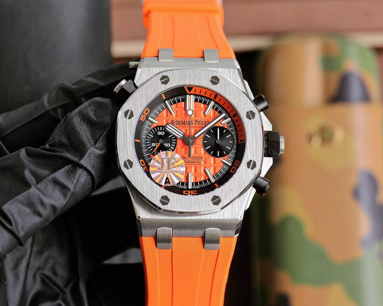 Buy Super clone replica plain jane Audemars Piguet Royal Oak series fruit V2 Orange watch from the best trusted, fake clone swiss designer brand watch website