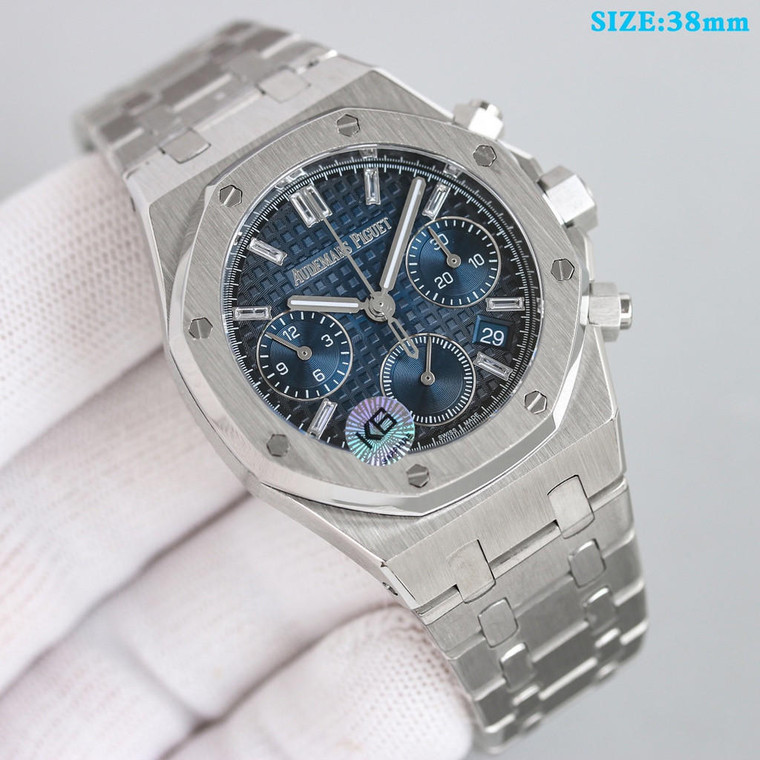 Buy High quality replica Audemars Piguet Silver with Blue face Watch from the best trusted, fake clone swiss designer brand watch website