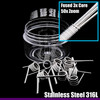 Hybrid Wire Coils - 3x Core SS 316L / 316L - 10 Pack
