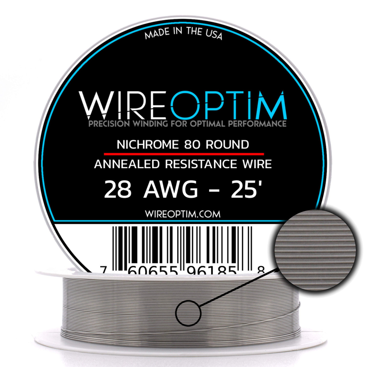 Nichrome Series 80 Resistance Wire (Even Gauges) - WIREOPTIM