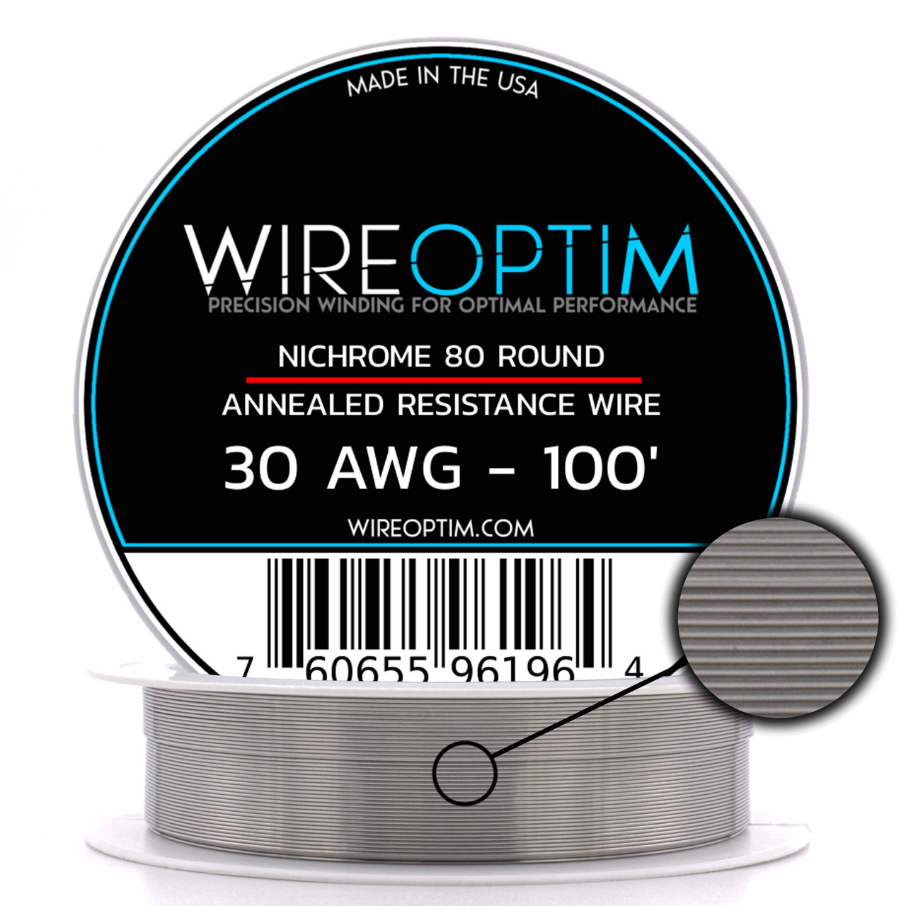 Nichrome Series 80 Resistance Wire (Even Gauges) - WIREOPTIM