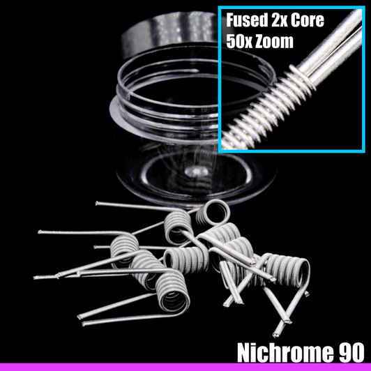 Hybrid Wire Coils - Fused 2x Core N90 / N90 - 10 Pack Hybrid Wire Coils - Fused 2x Core N90 / N90 - 10 Pack