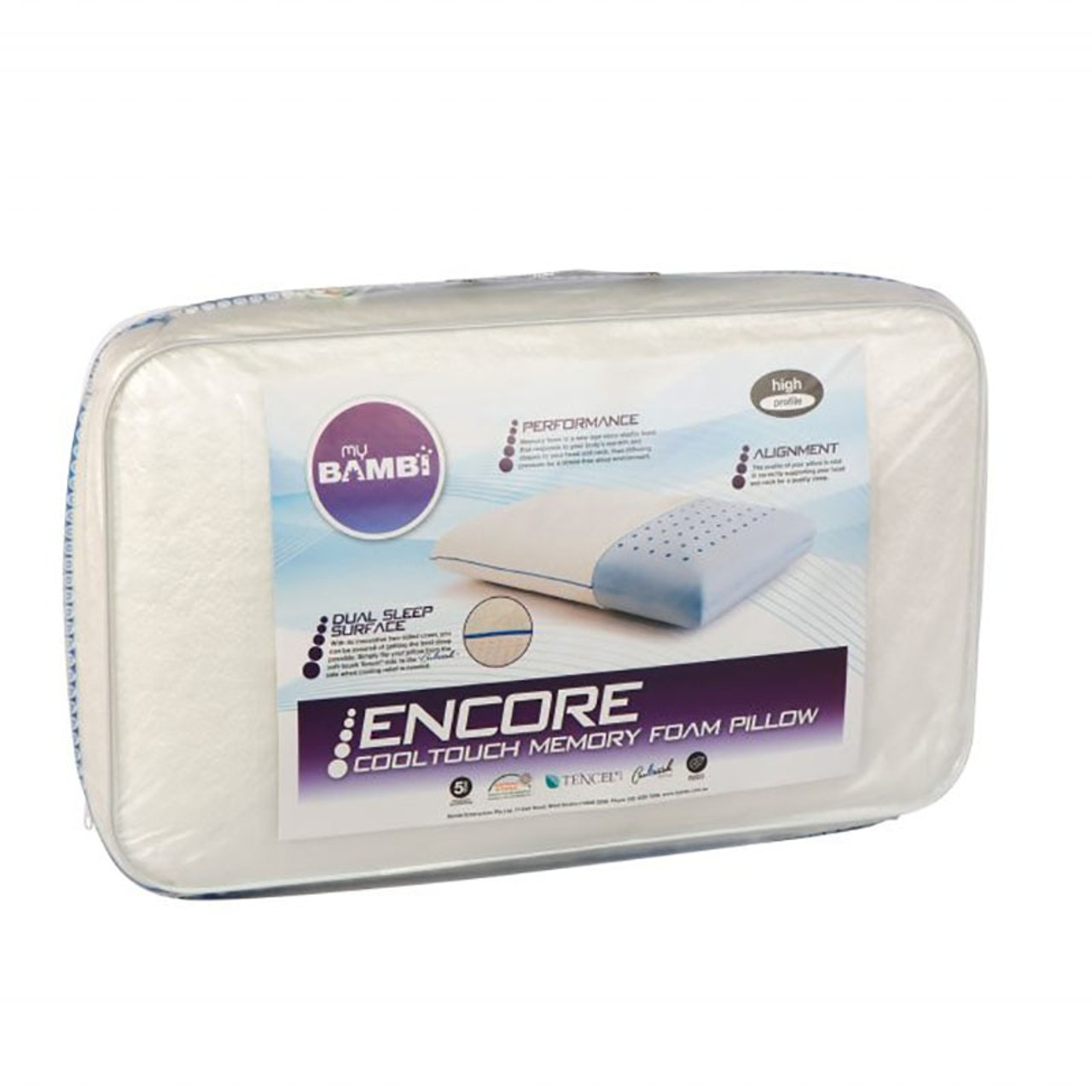 cool touch memory foam pillow