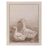 Ducks 100% Linen Tea Towel by Tessitura Toscana Telerie