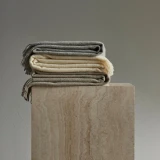 Nevis Throw by Weave - Limestone