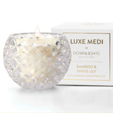 Bamboo and White Lily Luxe Medi Candle by Downlights