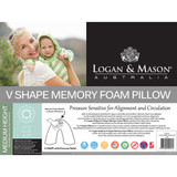 V Shape (Tri Pillow) Memory Foam Pillow by Logan and Mason
