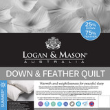 75% Feather and 25% Down Summer Duvet Inner by Logan and Mason