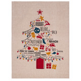 Christmas Is Here Tea Towel by Linens and More