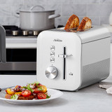 White Simply Shine 2 Slice Toaster by Sunbeam (TAP4002WH)