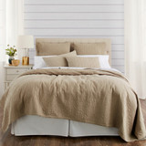 Indiana Taupe Quilt by Linens and More