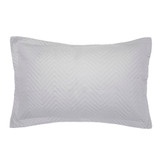 Silver Herringbone Embossed Coverlet Set by Bambury