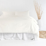 Ivory Temple Organic Cotton Duvet Cover Set by Bambury