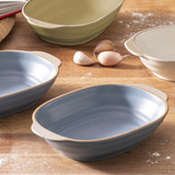 Clyde 2 Pack Small Oval Baking Dish by Ladelle