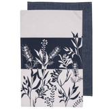 Homespun Denim Flowers 2 Pack Kitchen Towel by Ladelle