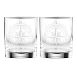 Atticus Compass Whisky Glass 2 Pack by Tempa