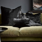 Black Panther Faux Fur Cushion by Heirloom