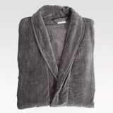 Charcoal Commercial Velour Bath Robe