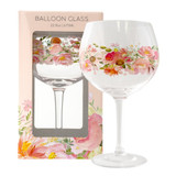 Gold Blush Floral Balloon Glass by Splosh