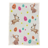 Clearance Eggcelent Bunny Easter Tea Towel by Linens & More