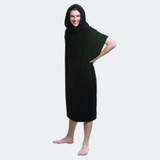 Black Adult Cotton Hooded Towel