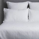 Ripple Optical White Bedspread Set by Seneca