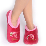 Women's Wine Quote Slippers by SnuggUps