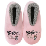 Women's Coffee Quote Slippers by SnuggUps