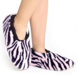 Women's Zebra Print Slippers by SnuggUps
