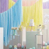 Mix It Up Streamer Ceiling Kit Pastel Streamer