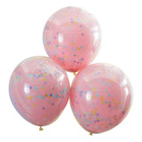 Mix It Up Double Stuffed Pastel Confetti Balloons