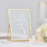 Gold Wedding Gold Standing Frames