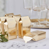 Gold Wedding Biodegradable Confetti Boxes