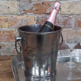 Antique Nickel Champagne Bucket by Backyard