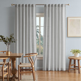 Flynn Concealed Tab Sheer Curtain - Silver