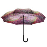 Monet Garden Reverse Cover Umbrella by Galleria