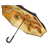 Sunflower Auto Close Outside-In Umbrella by Clifton