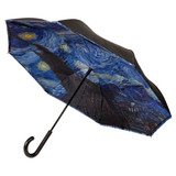 Starry Night Auto Close Outside-In Umbrella by Clifton