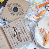 Seafood Cracker Set - Cardboard Book Set by Santa Barbara Design Studio