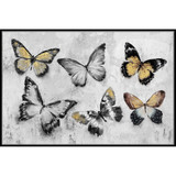 Butterflies Canvas Print Black Frame by Linens and More