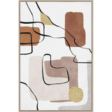 Abstract Tones Framed Canvas by Linens and More
